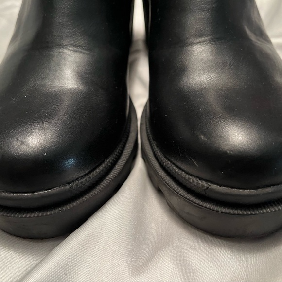 Steve Madden Lug Boots 8.5 Black Amulet - Picture 7 of 8